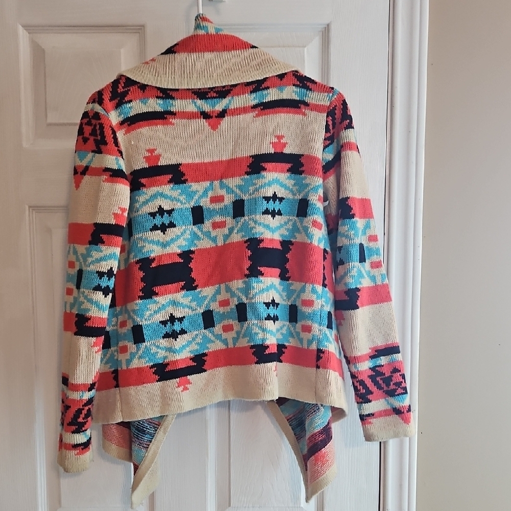Moon Collection Multicolor Geometric Cardigan - Picture 4 of 6